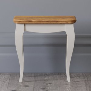 View Chateau oak and soft white painted dressing table stool View Chateau oak and soft white painted dressing table stool
