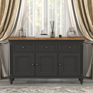 View Francis oak and charcoal grey painted large sideboard View Francis oak and charcoal grey painted large sideboard