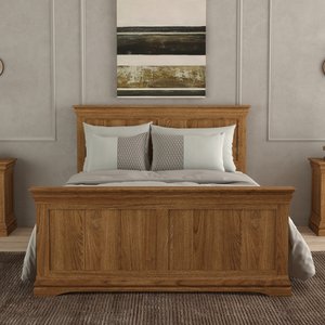 View Burford rustic solid oak double bed View Burford rustic solid oak double bed