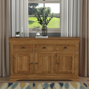 View Burford rustic solid oak large sideboard View Burford rustic solid oak large sideboard