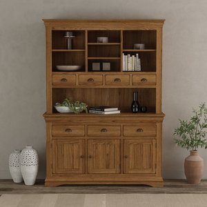View Burford rustic solid oak large dresser View Burford rustic solid oak large dresser