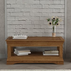 View Burford rustic solid oak coffee table View Burford rustic solid oak coffee table