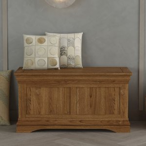 View Burford rustic solid oak blanket box View Burford rustic solid oak blanket box