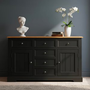 View Charlton oak and black painted large sideboard View Charlton oak and black painted large sideboard