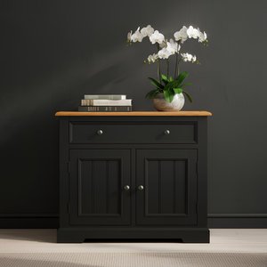 View Charlton oak and black painted small sideboard View Charlton oak and black painted small sideboard