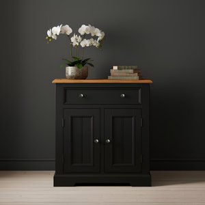 View Charlton oak and black painted hallway sideboard View Charlton oak and black painted hallway sideboard