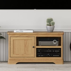 View Cambridge solid oak small tv cabinet View Cambridge solid oak small tv cabinet