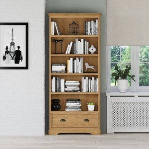 View Cambridge solid oak tall bookcase View Cambridge solid oak tall bookcase