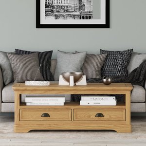 View Cambridge solid oak coffee table View Cambridge solid oak coffee table