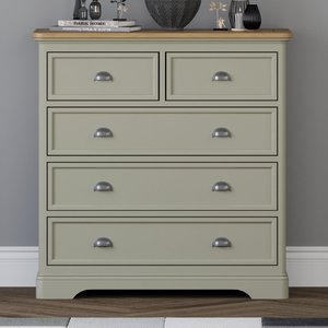 View Brampton soft green painted 2 over 3 chest of drawers View Brampton soft green painted 2 over 3 chest of drawers