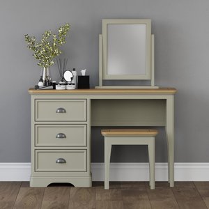 View Brampton soft green painted dressing table set View Brampton soft green painted dressing table set