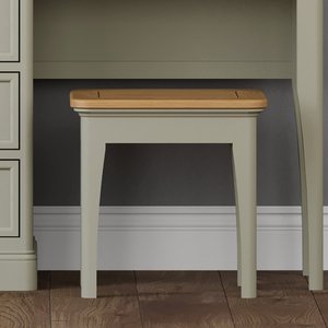 View Brampton soft green painted dressing stool View Brampton soft green painted dressing stool