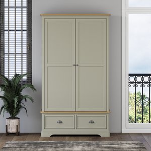View Brampton soft green painted double wardrobe View Brampton soft green painted double wardrobe