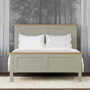 View Brampton soft green painted double bed View Brampton soft green painted double bed