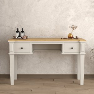 View Lawson oak and soft white painted dressing table View Lawson oak and soft white painted dressing table
