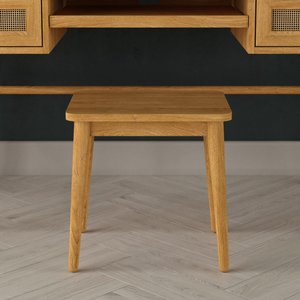 View Oak rattan dressing table stool View Oak rattan dressing table stool