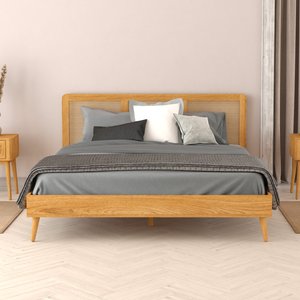 View Oak rattan super king size bed View Oak rattan super king size bed