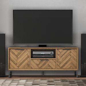 View Herringbone solid oak large tv cabinet View Herringbone solid oak large tv cabinet