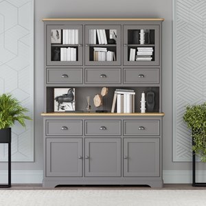 View Felton oak and light grey painted large dresser View Felton oak and light grey painted large dresser