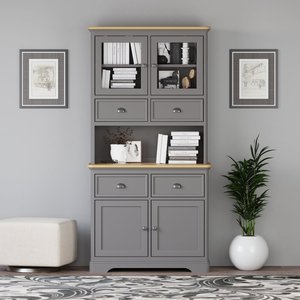 View Felton oak and light grey painted small dresser View Felton oak and light grey painted small dresser