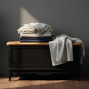 View Chateau noir oak and black painted blanket box View Chateau noir oak and black painted blanket box