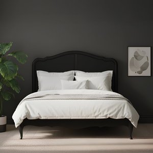 View Chateau noir oak and black painted king size bed View Chateau noir oak and black painted king size bed