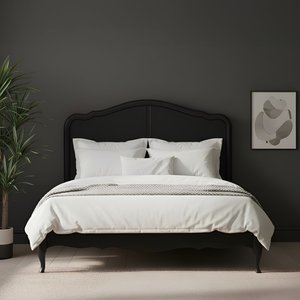 View Chateau noir oak and black painted double bed View Chateau noir oak and black painted double bed
