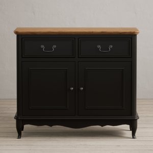 View Chateau noir oak and black painted small sideboard View Chateau noir oak and black painted small sideboard
