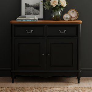 View Chateau noir oak and black painted small sideboard View Chateau noir oak and black painted small sideboard