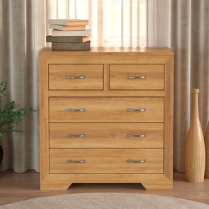 View Tilt 100 solid oak 2 over 3 chest of drawers View Tilt 100 solid oak 2 over 3 chest of drawers
