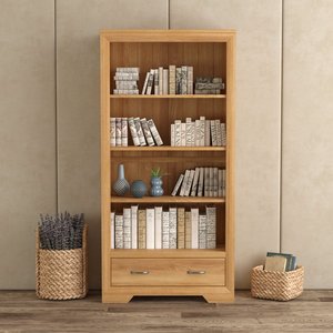 View Tilt 100 solid oak tall bookcase View Tilt 100 solid oak tall bookcase