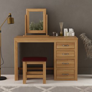View Tilt 100 solid oak dressing table set View Tilt 100 solid oak dressing table set