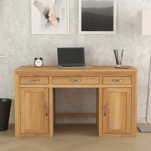View Tilt 100 solid oak large computer desk View Tilt 100 solid oak large computer desk