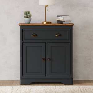 View Bridstow oak and blue painted hallway sideboard View Bridstow oak and blue painted hallway sideboard