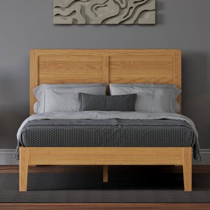 View Solid oak double bed frame - 4ft 6 View Solid oak double bed frame - 4ft 6