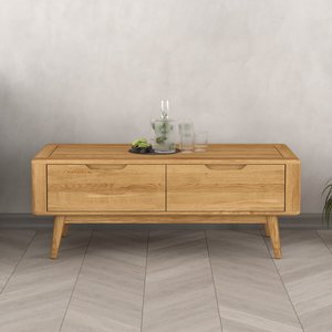 View Rosa solid oak 4 drawer storage coffee table View Rosa solid oak 4 drawer storage coffee table