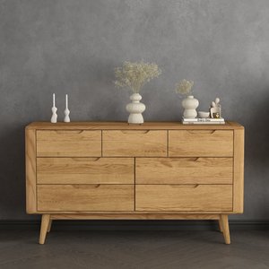 View Rosa solid oak 3 over 4 wide chest of drawers View Rosa solid oak 3 over 4 wide chest of drawers