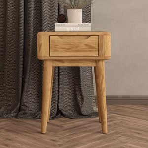 View Rosa solid oak bedside table / lamp table View Rosa solid oak bedside table / lamp table