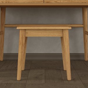View Rosa solid oak dressing table stool View Rosa solid oak dressing table stool