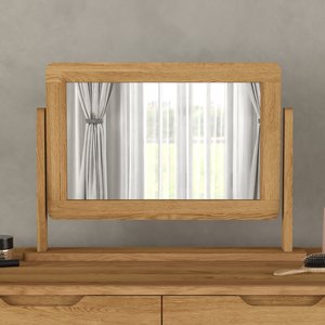 View Rosa solid oak dressing table mirror View Rosa solid oak dressing table mirror
