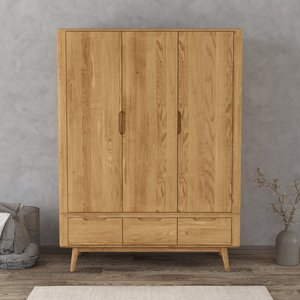 View Rosa solid oak triple wardrobe View Rosa solid oak triple wardrobe