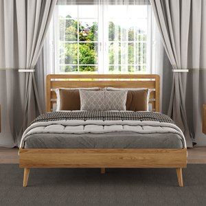 View Rosa solid oak kingsize bed View Rosa solid oak kingsize bed