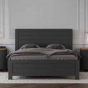 View Bradwell oak and charcoal painted king size bed View Bradwell oak and charcoal painted king size bed