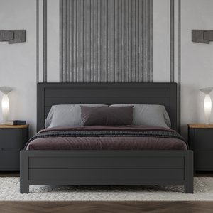 View Bradwell oak and charcoal painted super king size bed View Bradwell oak and charcoal painted super king size bed