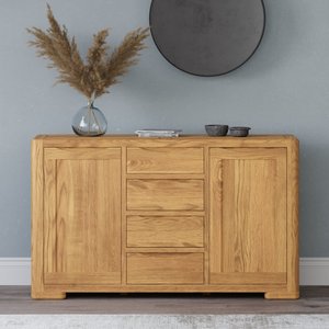View Harper solid oak large sideboard View Harper solid oak large sideboard