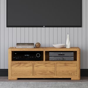 View Harper solid oak large tv cabinet View Harper solid oak large tv cabinet