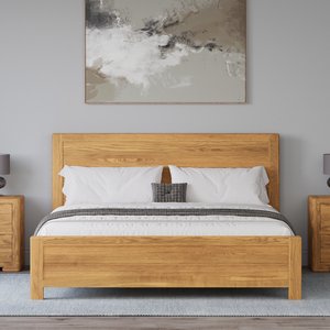 View Harper solid oak super king bed View Harper solid oak super king bed