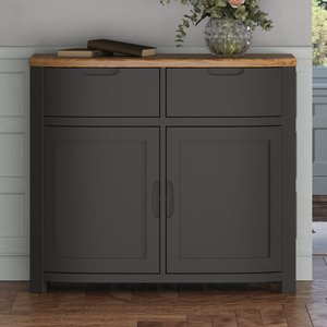 View Bradwell oak and charcoal painted small sideboard View Bradwell oak and charcoal painted small sideboard