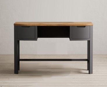 View Bradwell oak and charcoal painted dressing table View Bradwell oak and charcoal painted dressing table