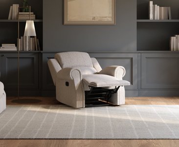 View Aldbourne silver fabric recliner armchair View Aldbourne silver fabric recliner armchair